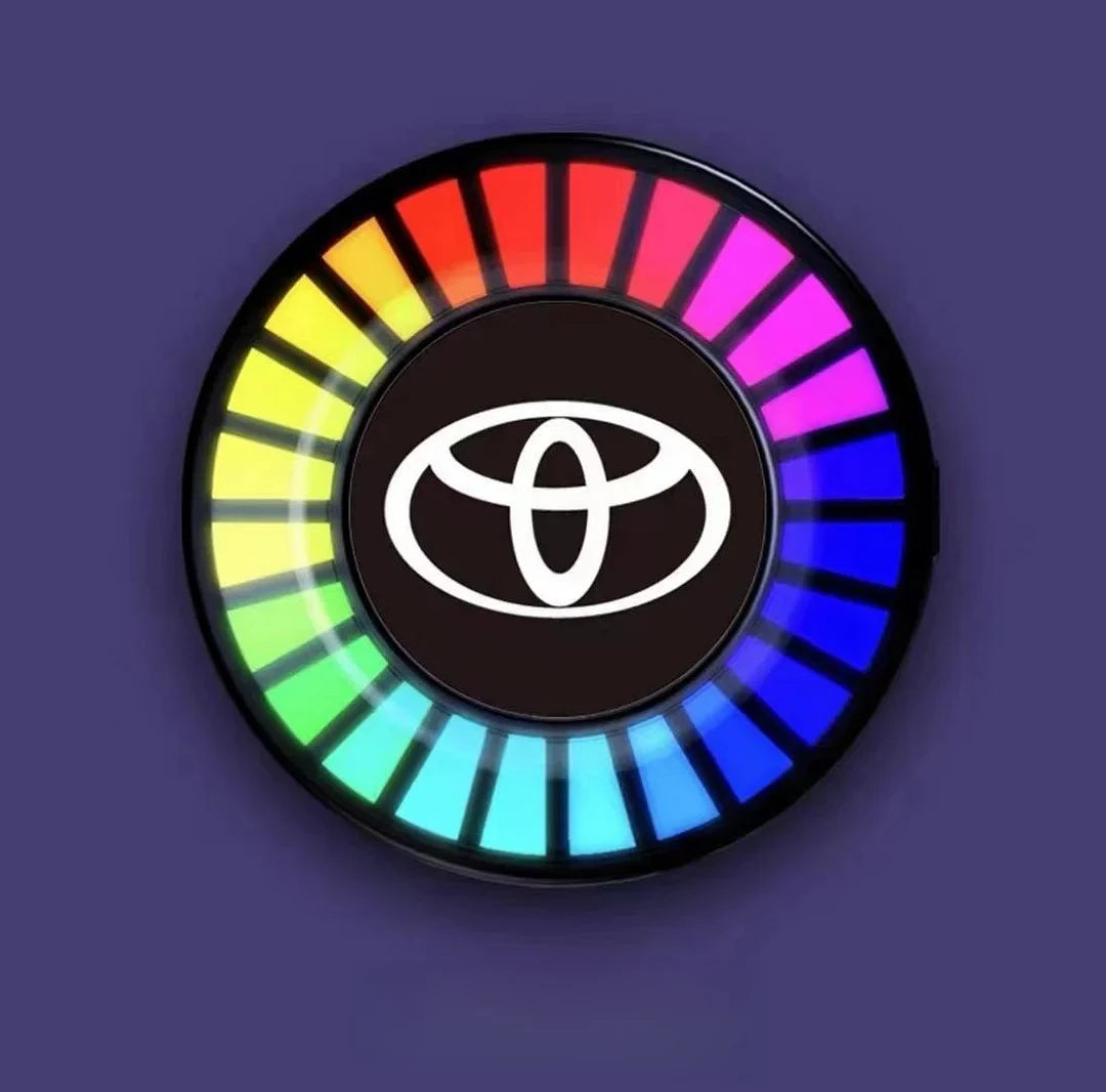 Μουσικός ρυθμός LED φωτός αυτοκινήτου με λογότυπο (με διαχύτη αρώματος)